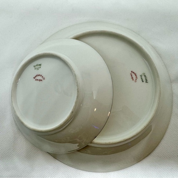 Six piece place setting French china Gold trim - Picture 7 of 8